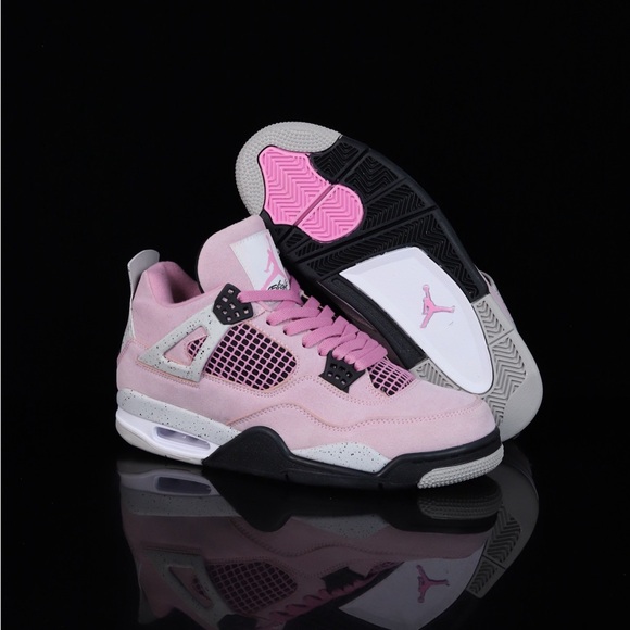 Jordan Women's Pink and Black Sneakers - Picture 9 of 9